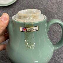 02158 アンティーク　NHS WOOD&SONS カップ&ソーサー ポット　イギリス製　Afternoon Tea 未使用_画像3