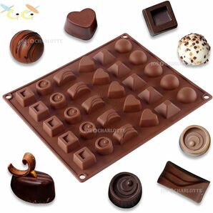 【6種×5列】シリコン製 チョコレートモールド クッキー ケーキ型抜きお菓子金型