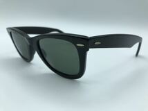 【希少】【芯無】【B＆L】【5022】RAY-BANボシュロムレイバン WAYFARERウェイファーラー 黒/G-15 ロゴなし飾り鋲 USA製 sw22bl20240207_画像2