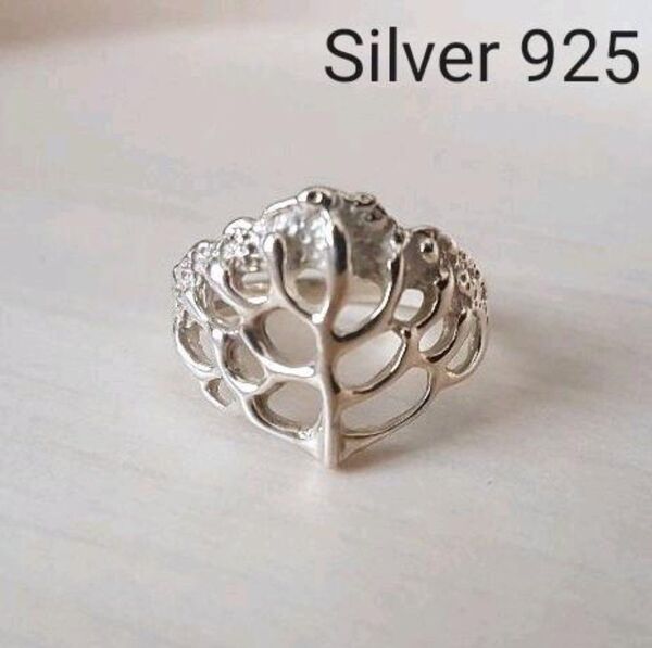ツリー 木 シルバーリング S925 シルバー925 銀 指輪 指輪 リング シルバー SILVER 網目