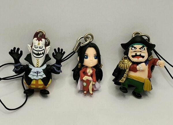 ワンピース ONE PIECE ミニフィギュア ストラップ 3体セット 当時物 キーホルダー 人形