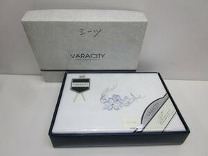 け279★VARACITY　ジャガード織シーツ　シルケット加工★未使用