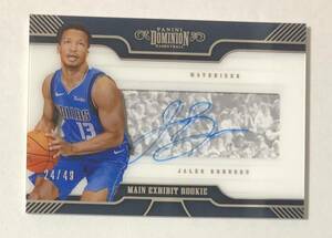 2018-19 Dominion Jalen Brunson Rookie Autograph #/49 祝オールスター 美品 ルーキー 直筆サイン On-Card Auto アセテート