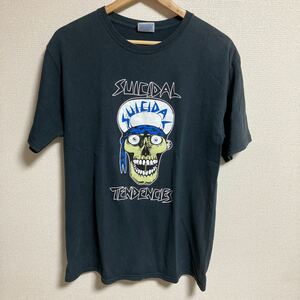 スーサイダルテンデンシーズ プリントTシャツ Mサイズ ブラックMサイズ