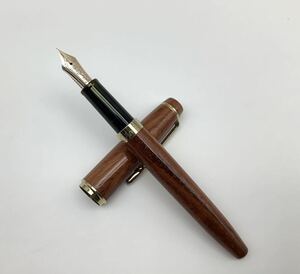 ⑧ 万年筆 SAILOR セーラー 1911 ペン先 14K 585 H-F 木製軸 筆記可能 筆記用具 文房具