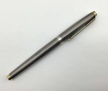 51 万年筆 PARKER 75 パーカー ペン先 14K XF STERLING SILVER スターリングシルバー 925 筆記可能 箱付 ケース付 筆記用具 文房具_画像9