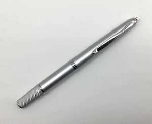 23 万年筆 PILOT パイロット Capless FERMO キャップレス フェルモ 回転繰り出し式 18K 750 F 筆記可能 ダイヤモンドシルバー FCF-2MR