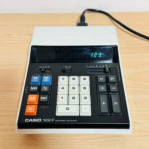 動作確認済 CASIO カシオ 蛍光管電卓 122-F 電源コード付き