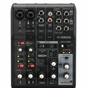 Yamaha AG06MK2 Black 6-Channel Live Streaming Loopback Mixer/USB Interface with Steinberg Software Suite美品
