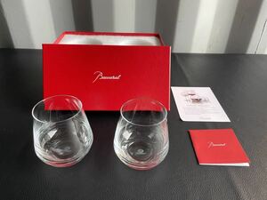 美中古品☆Baccarat バカラ シャトーバカラ タンブラー ペア ワイン 箱付 ペア(2客)セット グラス 