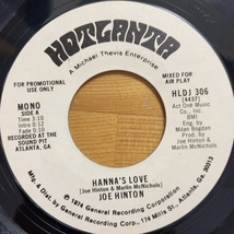 JOE HINTON HANNA'S LOVE 45's 7インチ_画像2