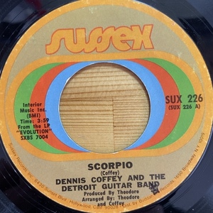 DENNIS COFFEY SCORPIO / SAD ANGEL 45's 7インチ