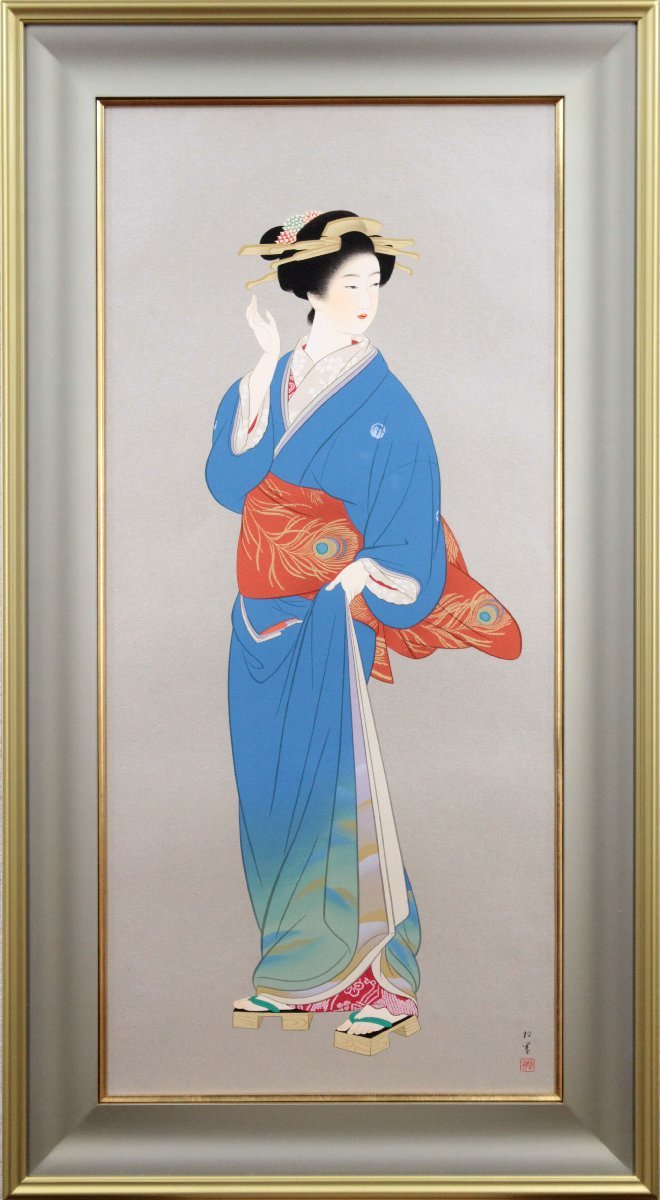 Shoen Uemura Tenpo Kaiko Silkscreen [Authenticity Guaranteed] Painting - Hokkaido Gallery, artwork, print, silk screen