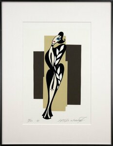 Art hand Auction अत्सुको ओकामोटो महिला सिल्कस्क्रीन [प्रामाणिक गारंटी] पेंटिंग - होक्काइडो गैलरी, कलाकृति, प्रिंटों, silkscreen