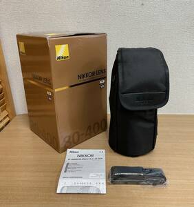 【Nikon ニコン AF-S NIKKOR 80-400mm 外箱 ソフトケース付】空箱/取扱説明書/アクセサリー/ A62-217