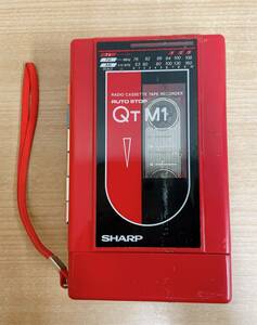 ☆【SHARP◆シャープ ラジオカセットテープレコーダー QT-M1 】オーディオ機器 /カセットデッキ /ジャンク /U62-131