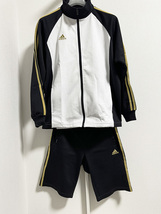 ★【adidas】トラックジャケット＋ハーフパンツセットアップ ジャージ _画像1