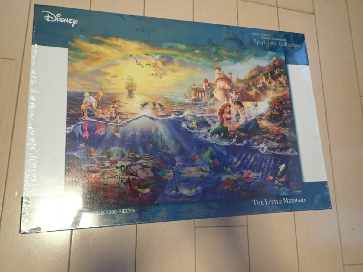 Disney Thomas Kinkade Jigsaw Puzzle The Little Mermaid 1000 Pieces New Unopened Free Shipping, toy, game, puzzle, jigsaw puzzle