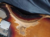 ★Vintage Reproduction Relic Custom Vintage 3Sunburst JazzBass レリック ＆ エイジド VintageCapacitor VintageWierアルダー_画像8