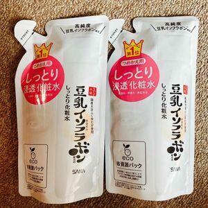 サナ　なめらか本舗 豆乳イソフラボン　しっとり化粧水 NC （つめかえ用）180ml×2