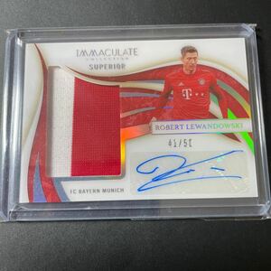 2020 Immaculate Superior Patch Auto Robert Lewandowski /50 BAYERN MUNCHEN