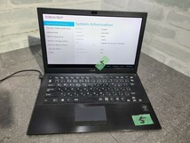 【現状品】管1Y288 SONY VAIO VJP132C11N VJP132 CPU core i5-5200U Bios起動OK HDD無し、メモリー4GB、バッテリー有り 6台セット _画像6