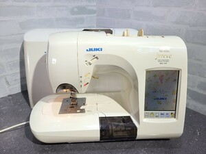 【現状品】管1Y293 JUKI ジューキ コンピューターミシン jureve HZL-010 通電OK、ライト点灯OK、ケース有り 