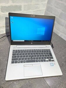 【中古動作品】管1X99 HP EliteBook 830 G5 core i5-8250U SSD256GB、メモリー8GB、バッテリー有り、インストール済み ドット抜け有り