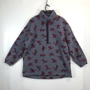 90s Turkey made Jack Wolfskin Jack Wolfskin half Zip fleece pull over S size ski pattern 