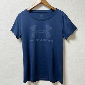 UNDER ARMOUR アンダーアーマー レディース 半袖Tシャツ プラクティスシャツ MDサイズ ネイビー ポリエステル