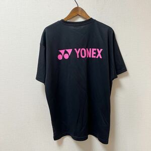 YONEX ヨネックス 半袖 Tシャツ プラクティスシャツ Lサイズ ブラック ポリエステル