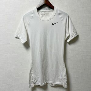 NIKE PRO ナイキ 半袖 コンプレッションシャツ Mサイズ ホワイトの画像1