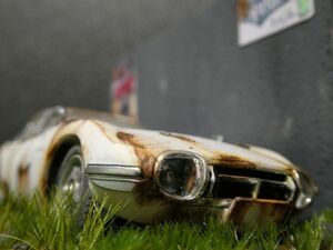 昭和レトロ 1/32 TOYOTA 2000GT 情景ジオラマ完成品 ケース付