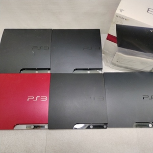 2t8032ff ジャンク 計5点 SONY play station3/PS3 本体 ジェットブラック CECH-2000A / CECH-3000A / 赤 CECH-3000B まとめ売り