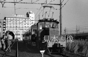 [鉄道写真] 遠州鉄道ED28 2+モハ51 遠州馬込駅 (1970)