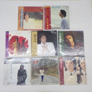 24-H-46【8枚セット】松山千春　LP レコード 起承転結/浪漫/時代をこえて/君のために作った歌/こんな夜は/歩き続ける時/木枯らしに抱かれて