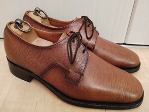 未使用 Penn & Simmons ブレーントゥ 茶 UK 7.5 26.0 英国製 ビンテージ デッドストック 新品同様 革靴 靴 グレンソン チーニー級 イギリス