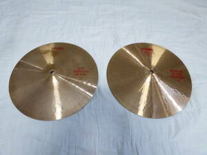 PAISTE　パイステ　2002　赤ロゴ　13インチ　ミディアム　ハイハット　中古品