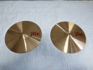 PAISTE　パイステ　PST-7　14インチ　ハイハット　上下2枚セット　中古品