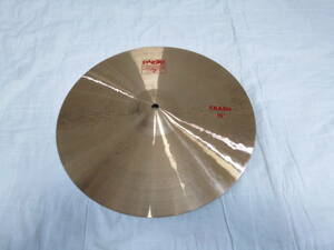 PAISTE　パイステ　2002　赤ロゴ　16インチ　クラッシュ　シンバル　中古品　