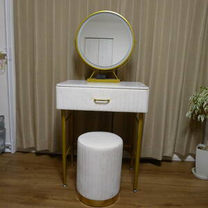 * large price decline! hard-to-find * rare .. sama series *3 color LED large woman super mirror & stool * franc franc Francfranc buy * dresser dresser cosmetics table *