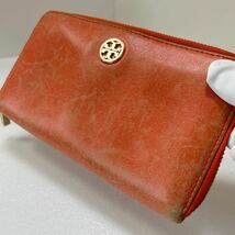 ◆TORY BURCH トリーバーチ 長財布 2点セット◆　ラウンドファスナー　ロゴ金具　レザー　小銭入れ有 【USED】0206A_画像6