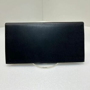 ☆良品☆ ◆dunhill ダンヒル◆ 長財布 二つ折り 本革 小銭入れ無 通しマチ ロゴ刻印 ブラック 【USED】0214Aの画像2