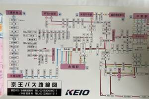 京王バス路線図(永福町・中野営業所)