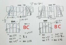 cherry★y4975mg★絽 夏物★和装男子★カッコイイ男の着物★男性用 紋付 着物＆羽織&半襦袢 セット★弓道 演舞 能楽 舞台【中古品/ポリ】_画像8