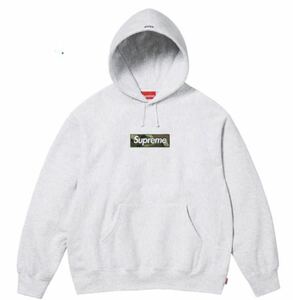 オンライン購入正規品 新品未使用 Supreme Box Logo Hooded Sweatshirt Ash Grey Lサイズ ボックスロゴ パーカーグレイ Large シュプリーム