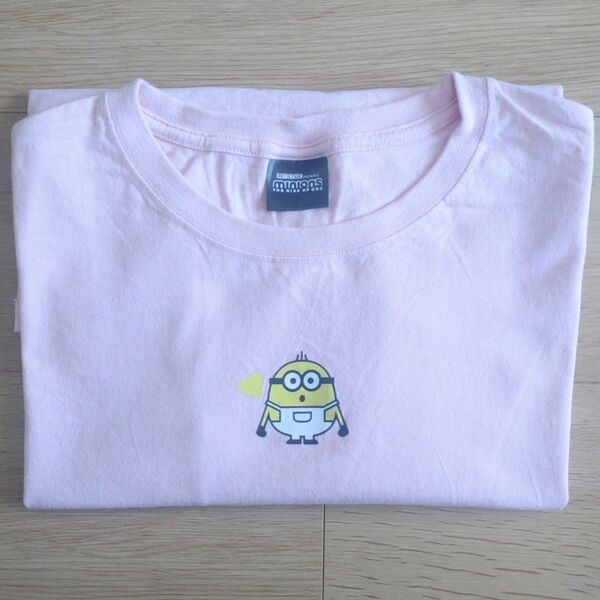 Tシャツ 半袖 ピンク 桃色 ミニオン minion Lサイズ