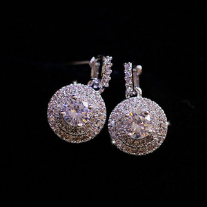 Sapphire Ladies Piercing Luxury Super Beautiful Accessories Jewel великолепный бриллиант искусственный бриллиант 925 Серебряный День матери CBD142