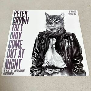 【US盤米盤】PETER BROWN THEY ONLY COME OUT AT NIGHT ピーターブラウン / LP レコード / 44104957 / クラブダンス /