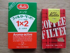 昭和レトロ　コーヒーフィルタ　カリタ　メリタ